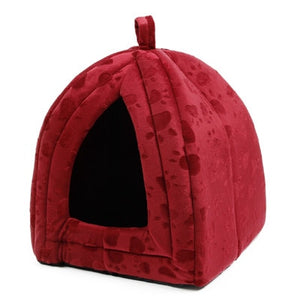 Warm Cotton Cat Cave House Pet Bed