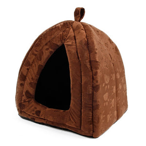 Warm Cotton Cat Cave House Pet Bed