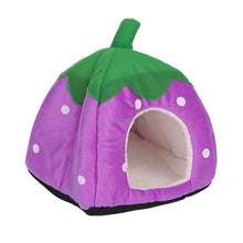 Load image into Gallery viewer, Cute Foldable Strawberry Pet Bed Cat